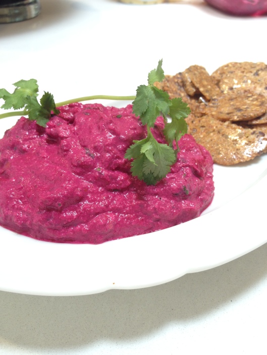 Beetroot and Almond Dip 